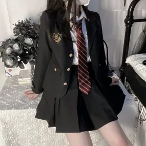 [Black Suit] JK vintage blazer uniform set