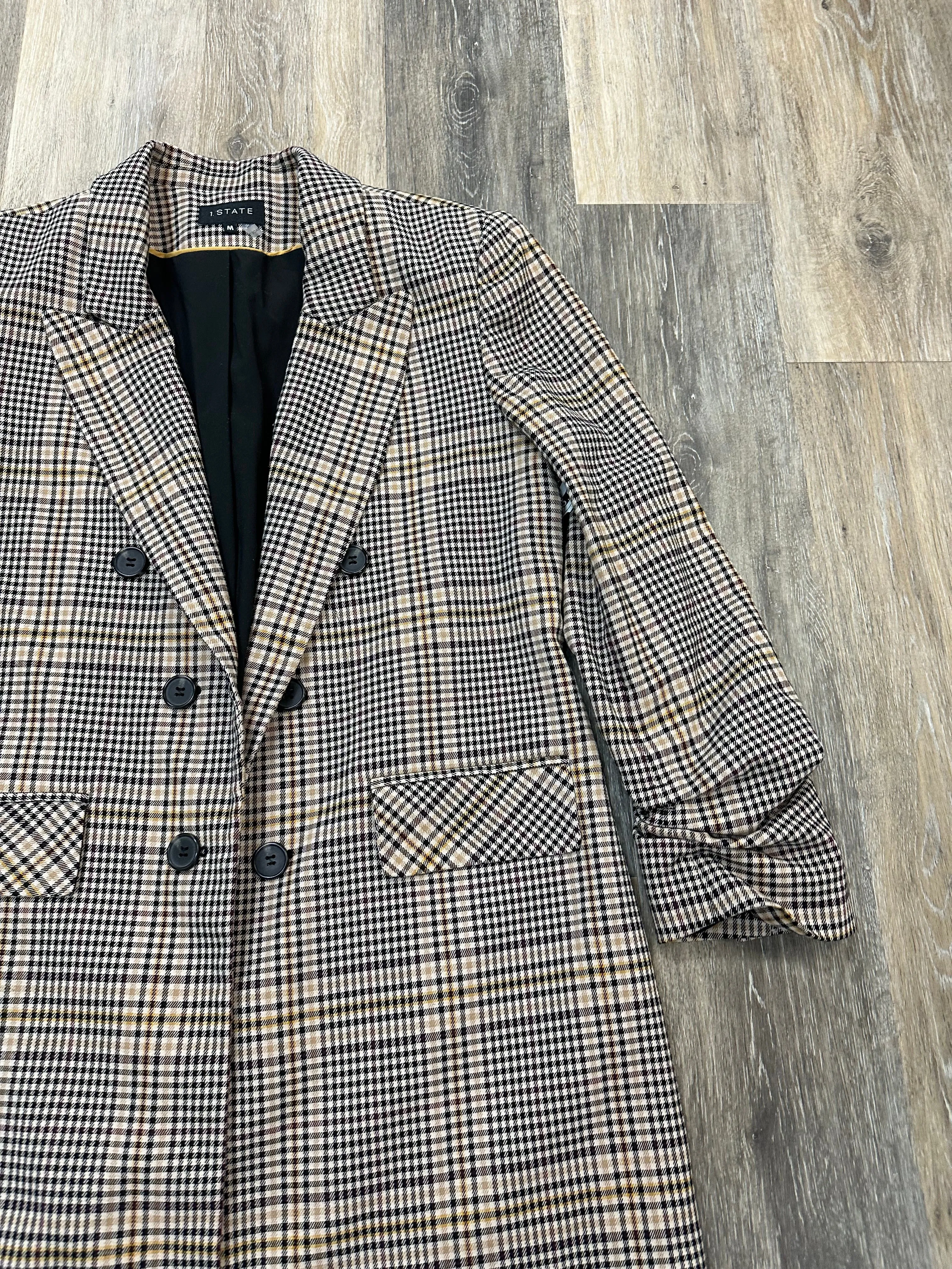 Blazer By 1.state In Plaid Pattern, Size: M