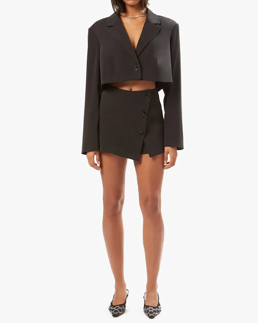 Boxy Cropped Suiting Blazer