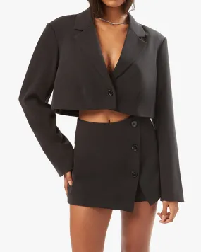 Boxy Cropped Suiting Blazer