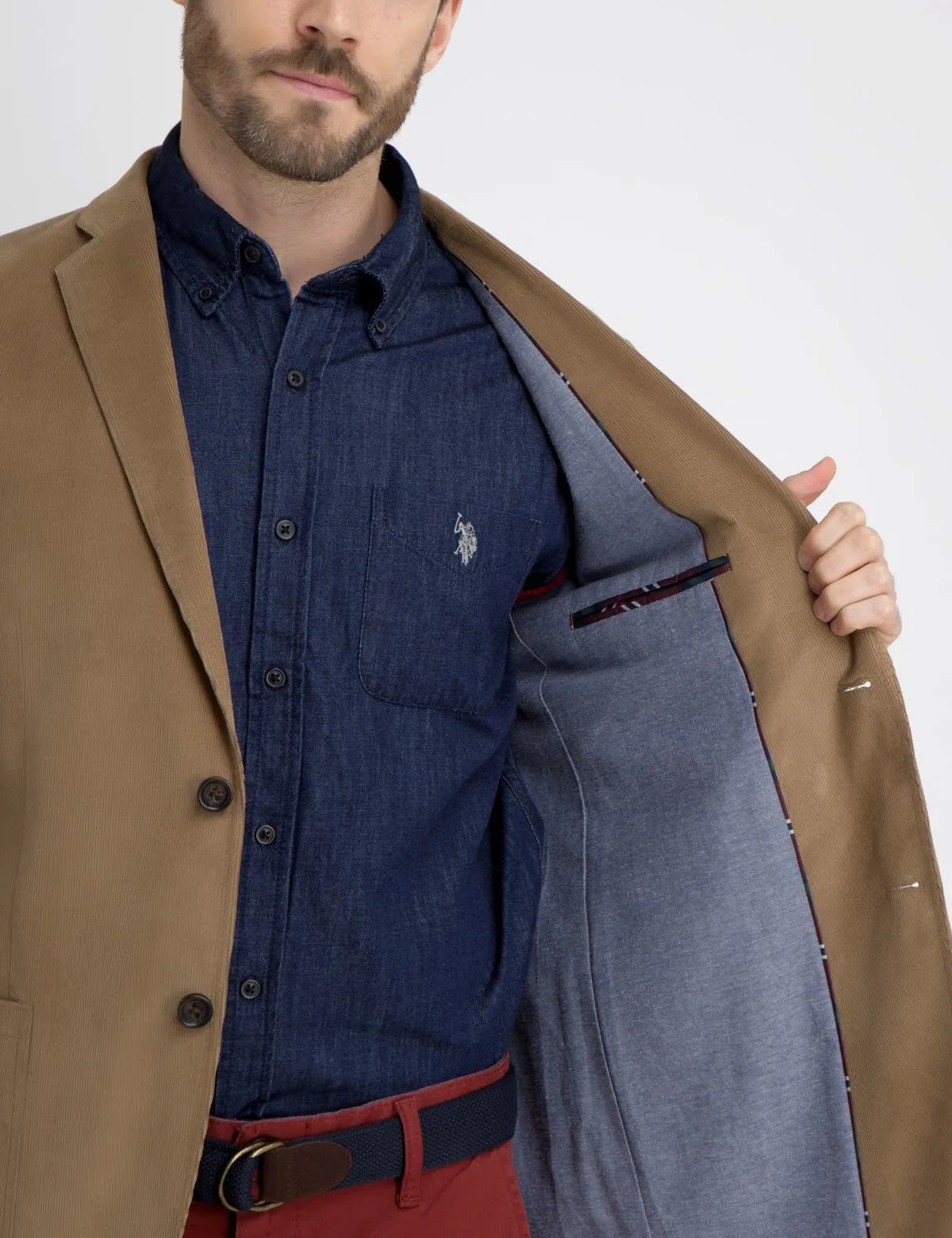 BROWN CORDUROY BLAZER