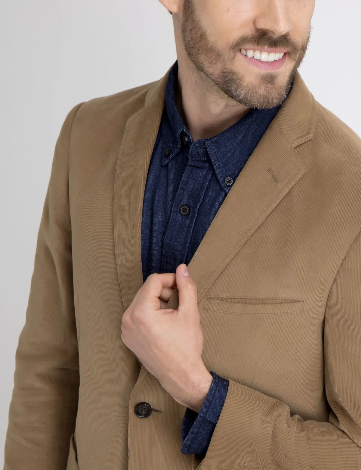 BROWN CORDUROY BLAZER