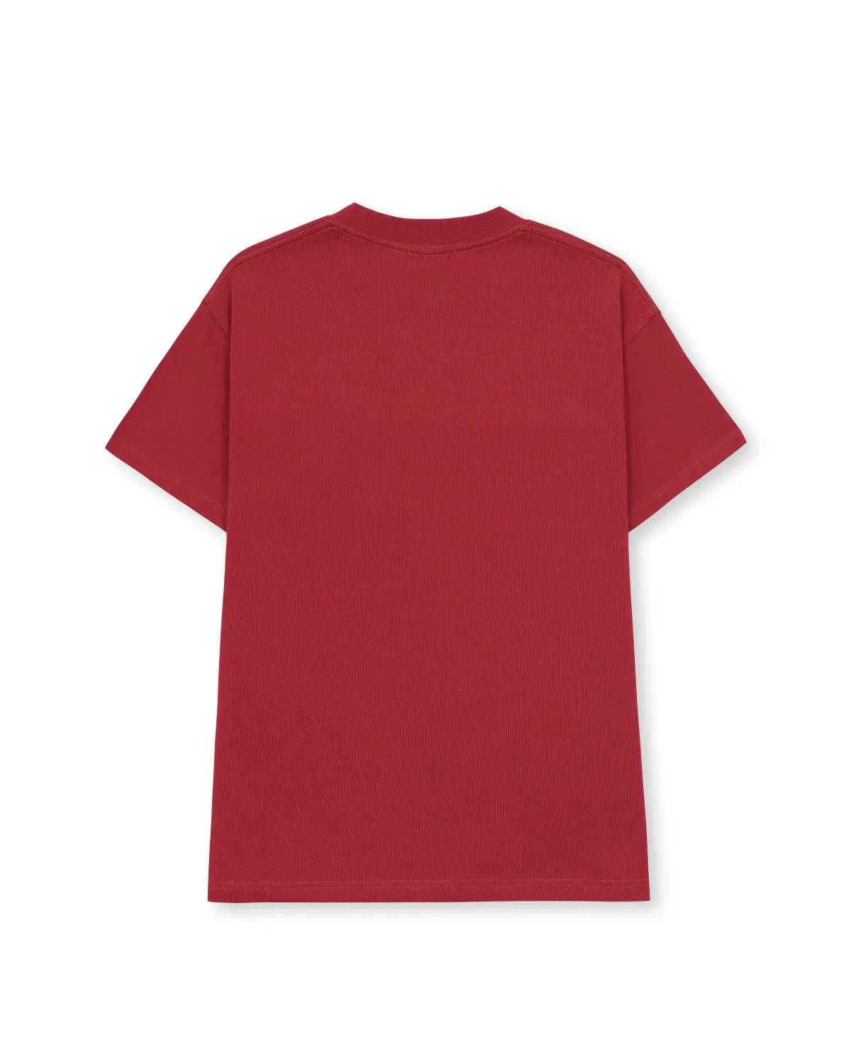 Heavyweight Jersey Mockneck Pocket Shirt W/ PVC - Berry