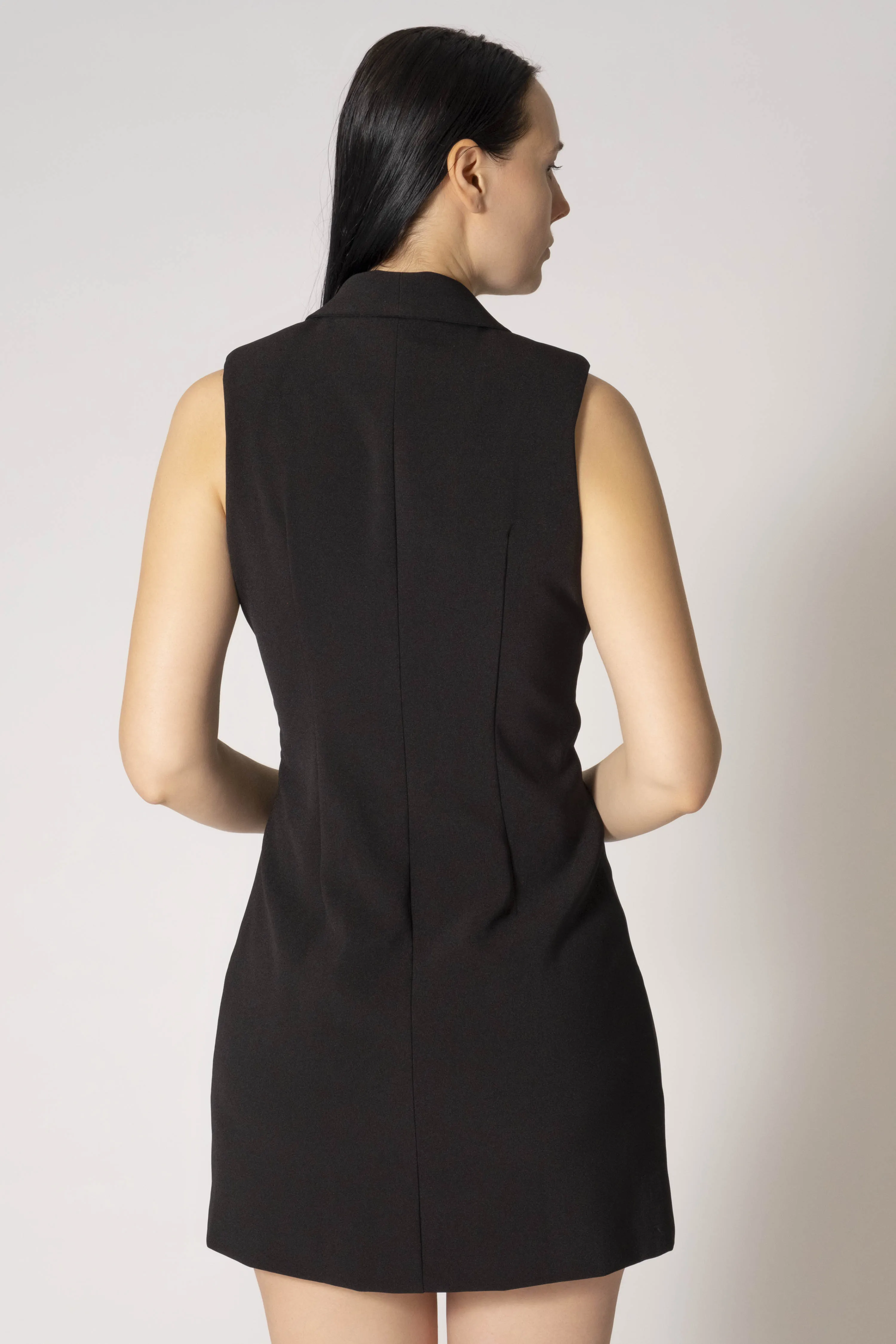 Linda Sleeveless Tank Blazer Dress