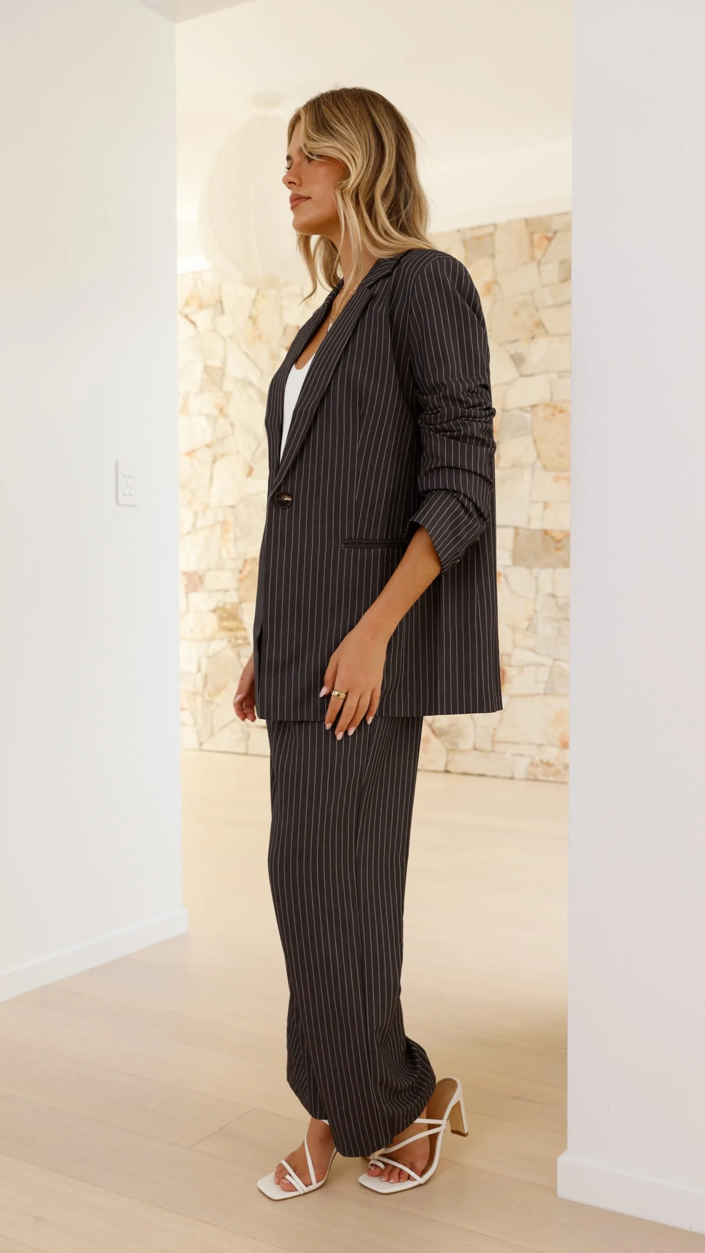 Maya Blazer - Charcoal