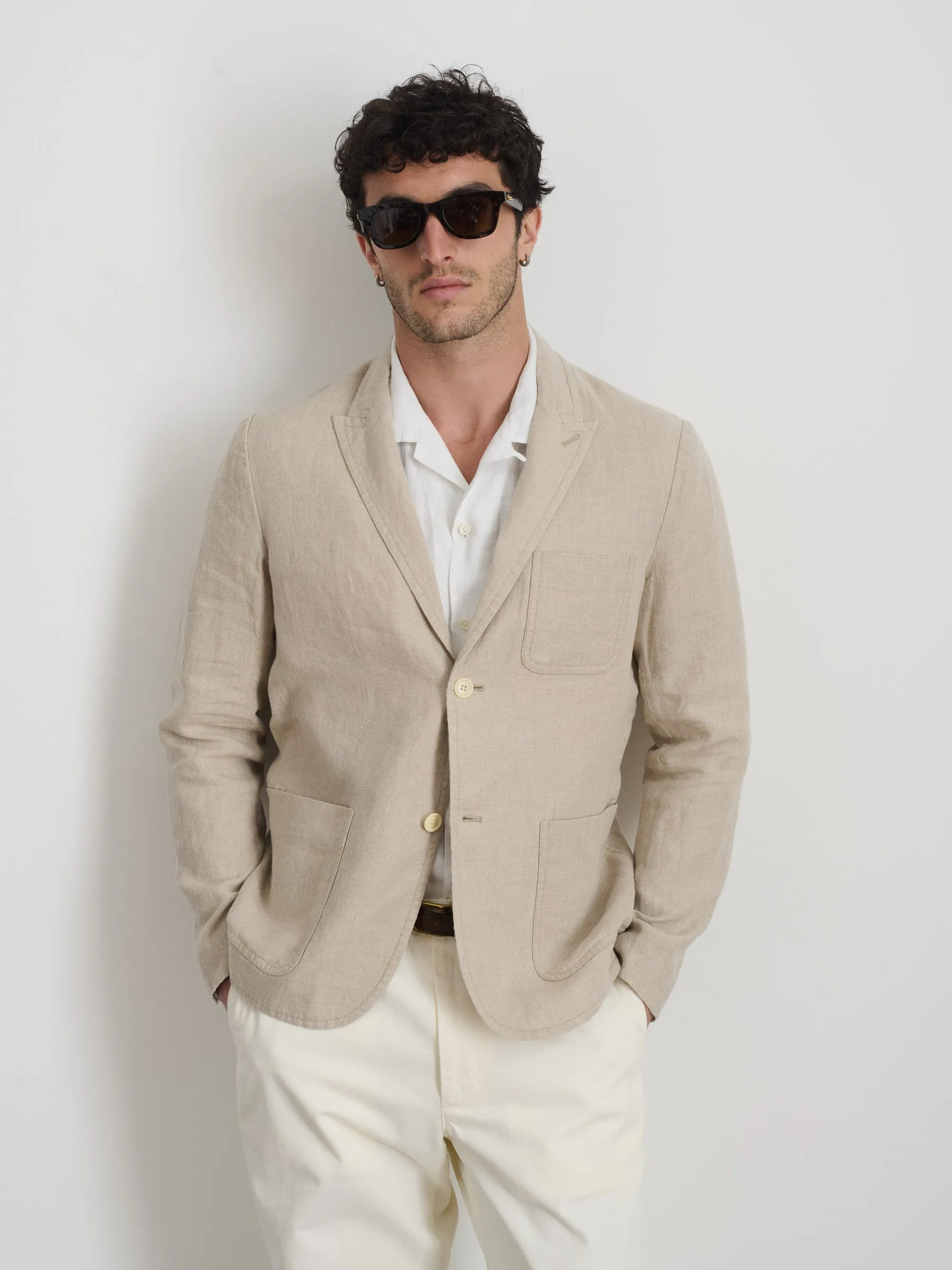 Mercer Blazer in Flax Linen