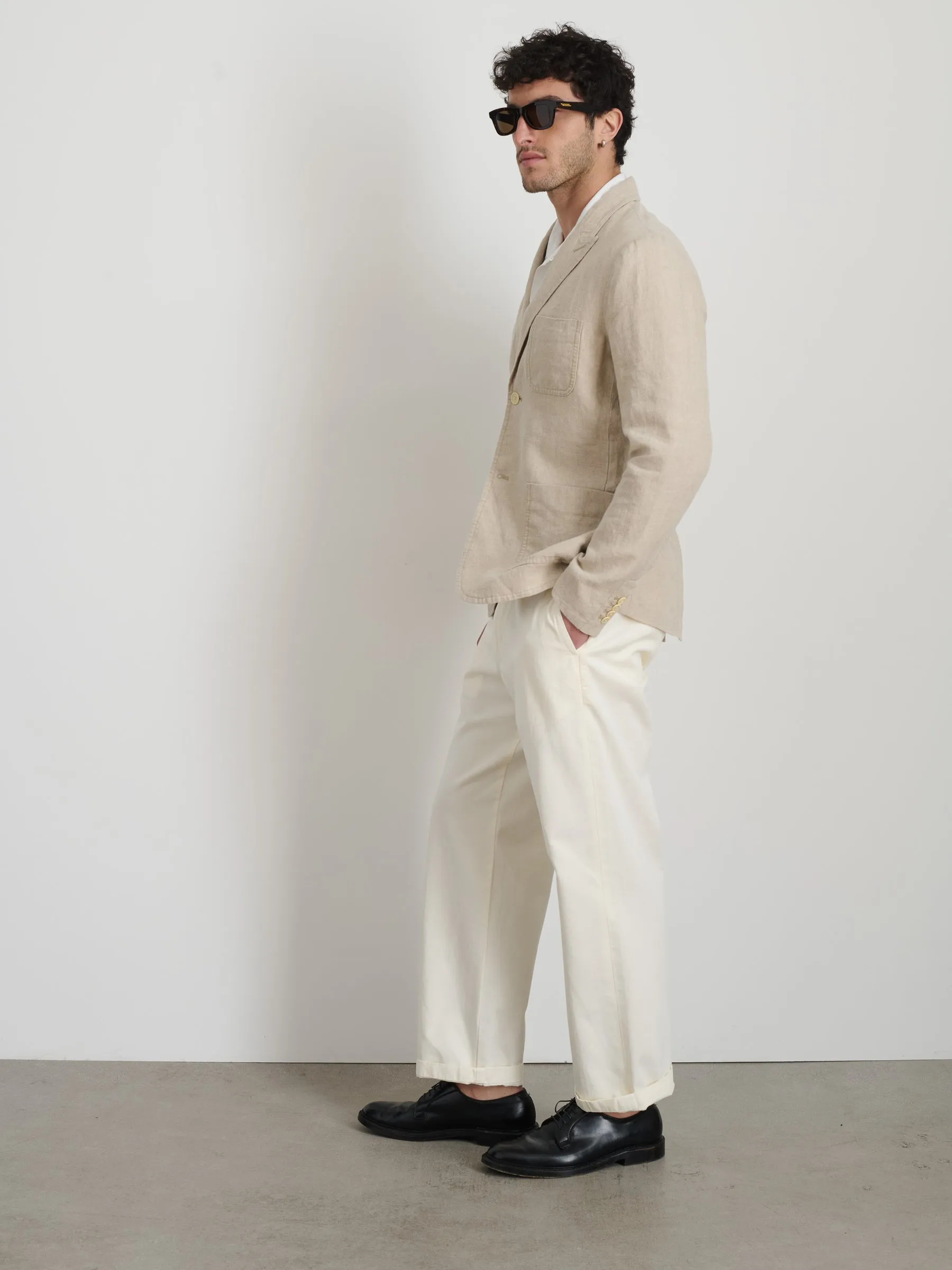Mercer Blazer in Flax Linen