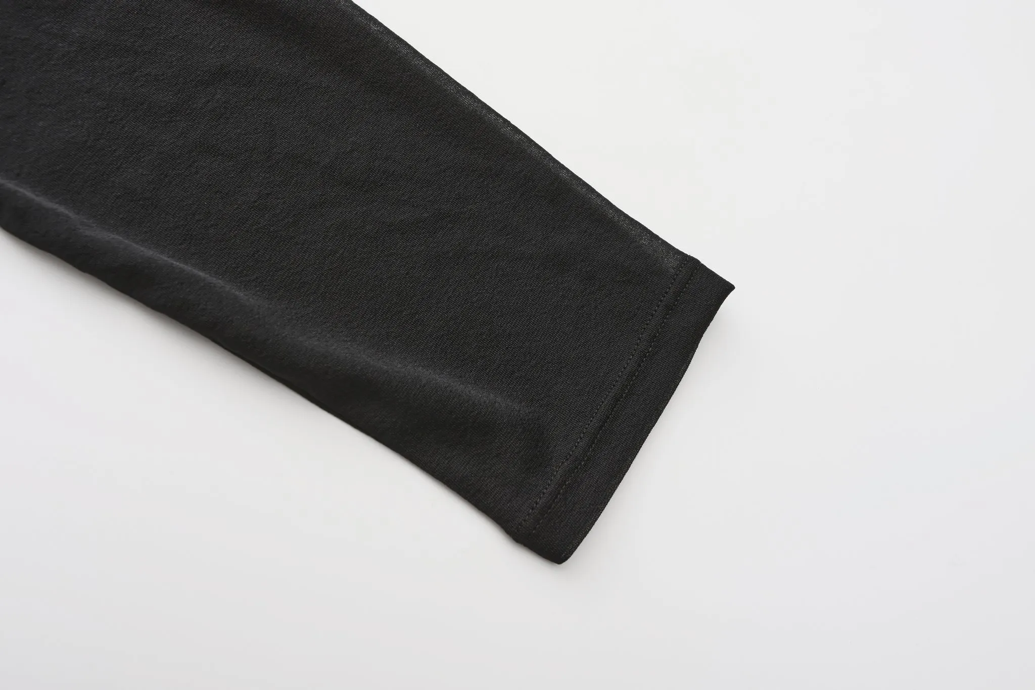 Mock-neck Sheer Top