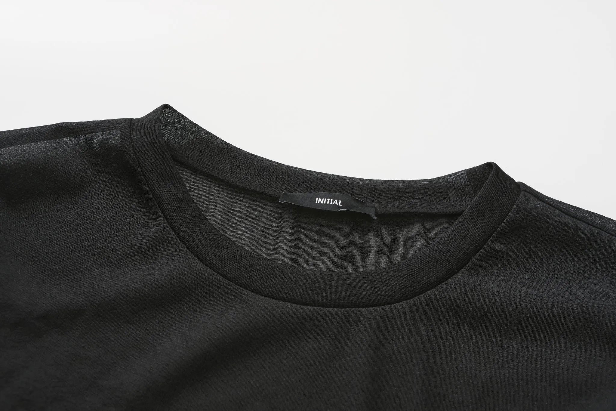 Mock-neck Sheer Top