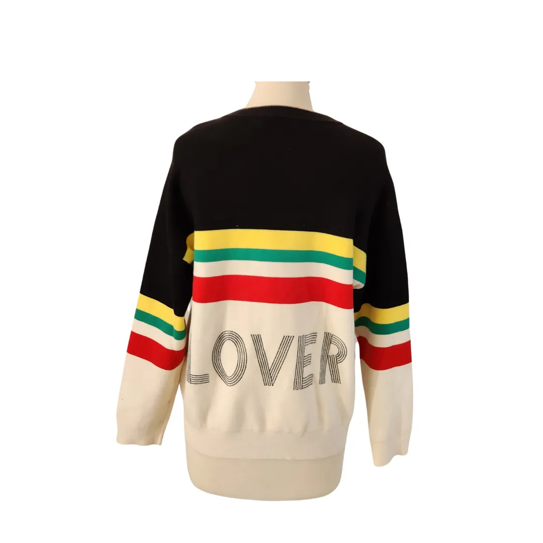 Sandro 'World' Multi-coloured Knit Sweater | Pre Loved |
