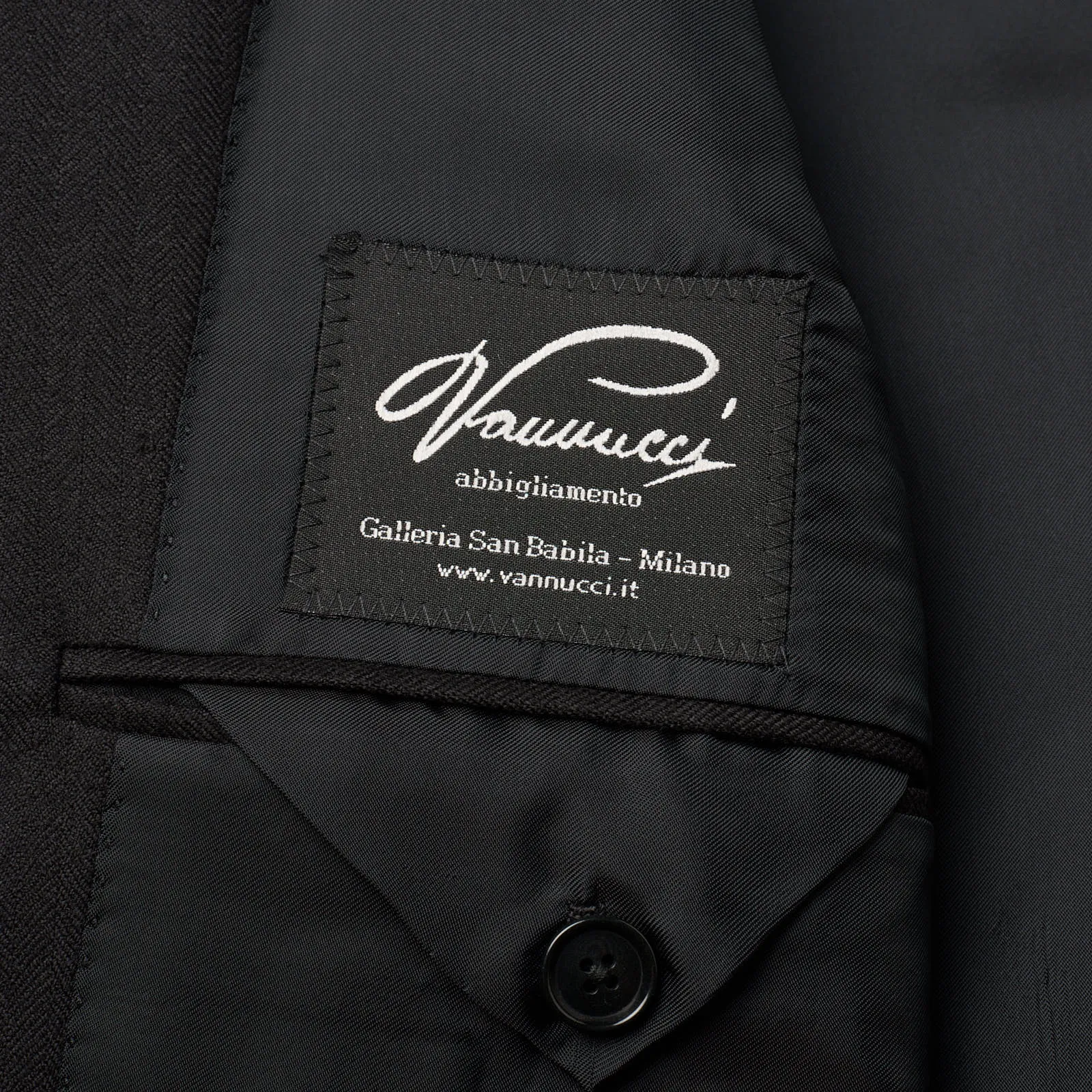 SARTORIA PARTENOPEA Black Cashmere-Silk Jacket Blazer EU 52 NEW US 42