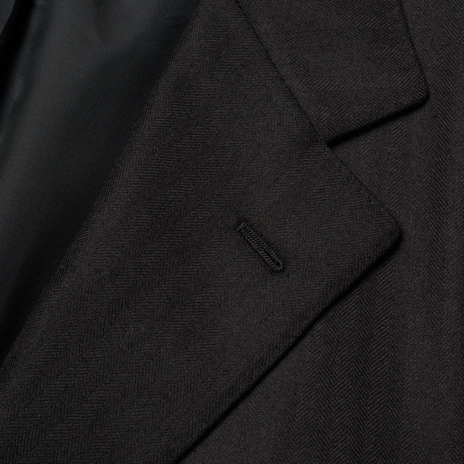 SARTORIA PARTENOPEA Black Cashmere-Silk Jacket Blazer EU 52 NEW US 42