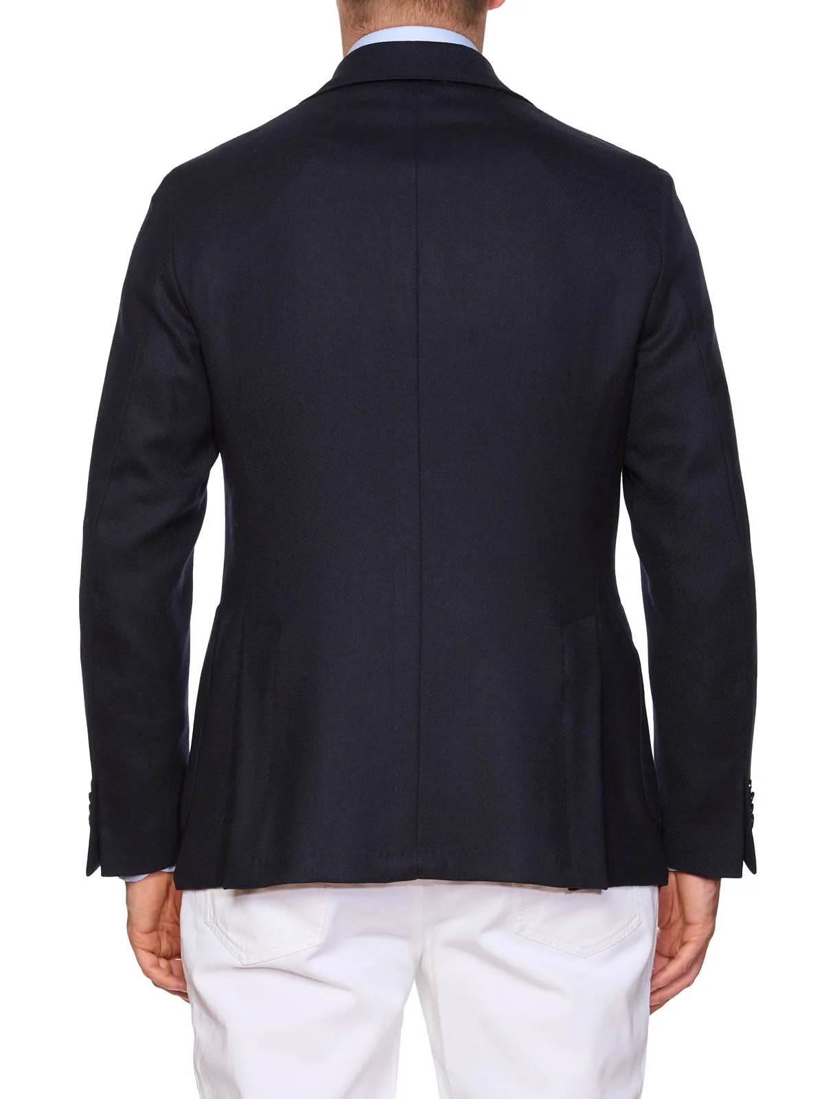 SARTORIA PARTENOPEA Navy Twill Super 120'S Jacket Blazer EU 50 NEW US 40 Current Model