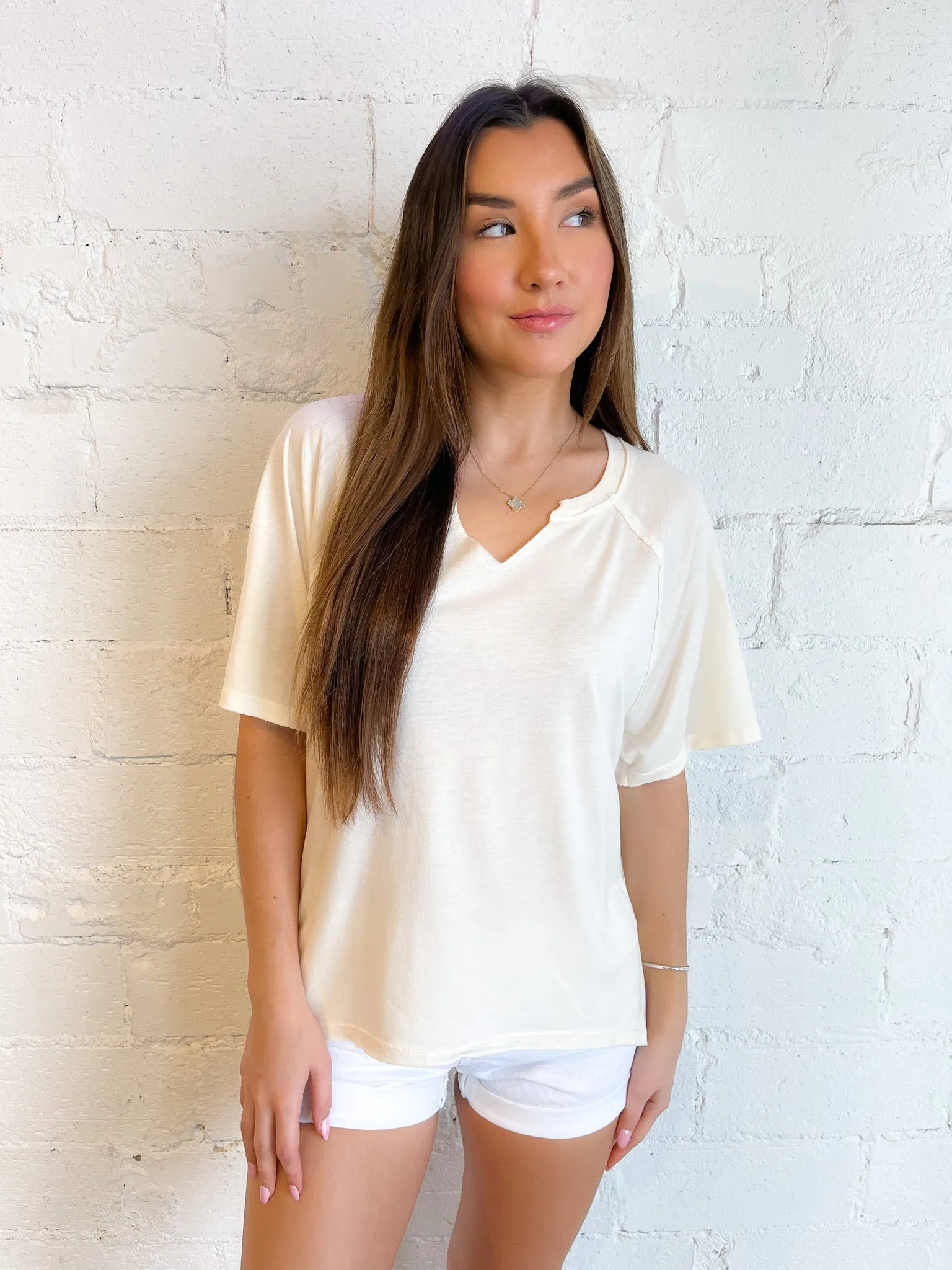 Shaw Notch Neck Vintage Wash Tee