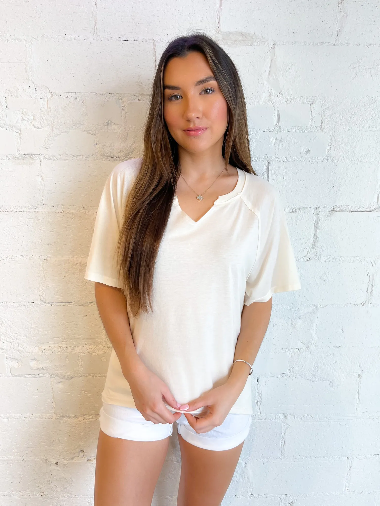 Shaw Notch Neck Vintage Wash Tee